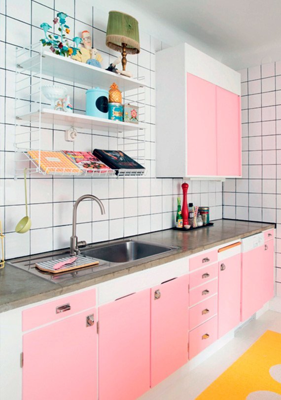 armário de cozinha colorido 04