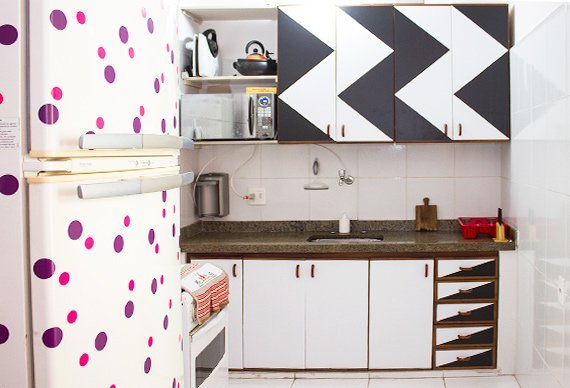 armário de cozinha colorido 11