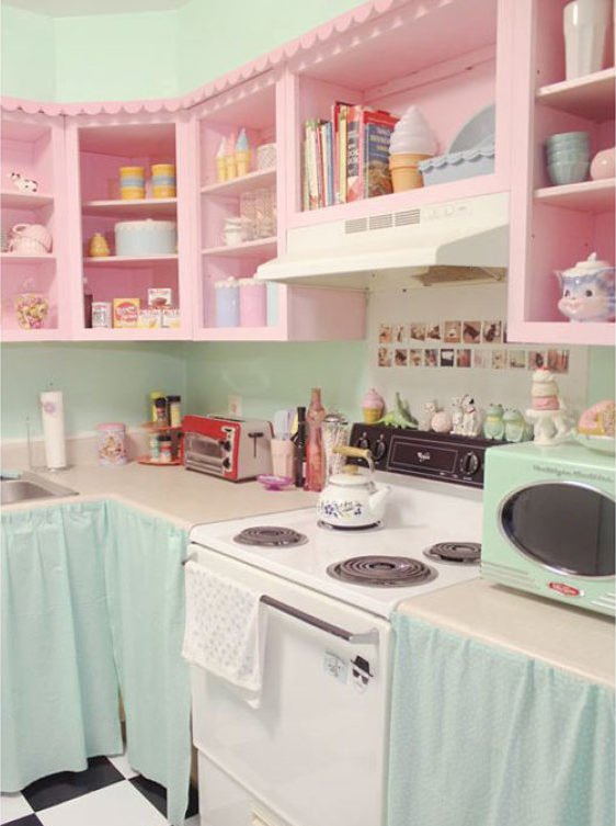 armário de cozinha colorido 15